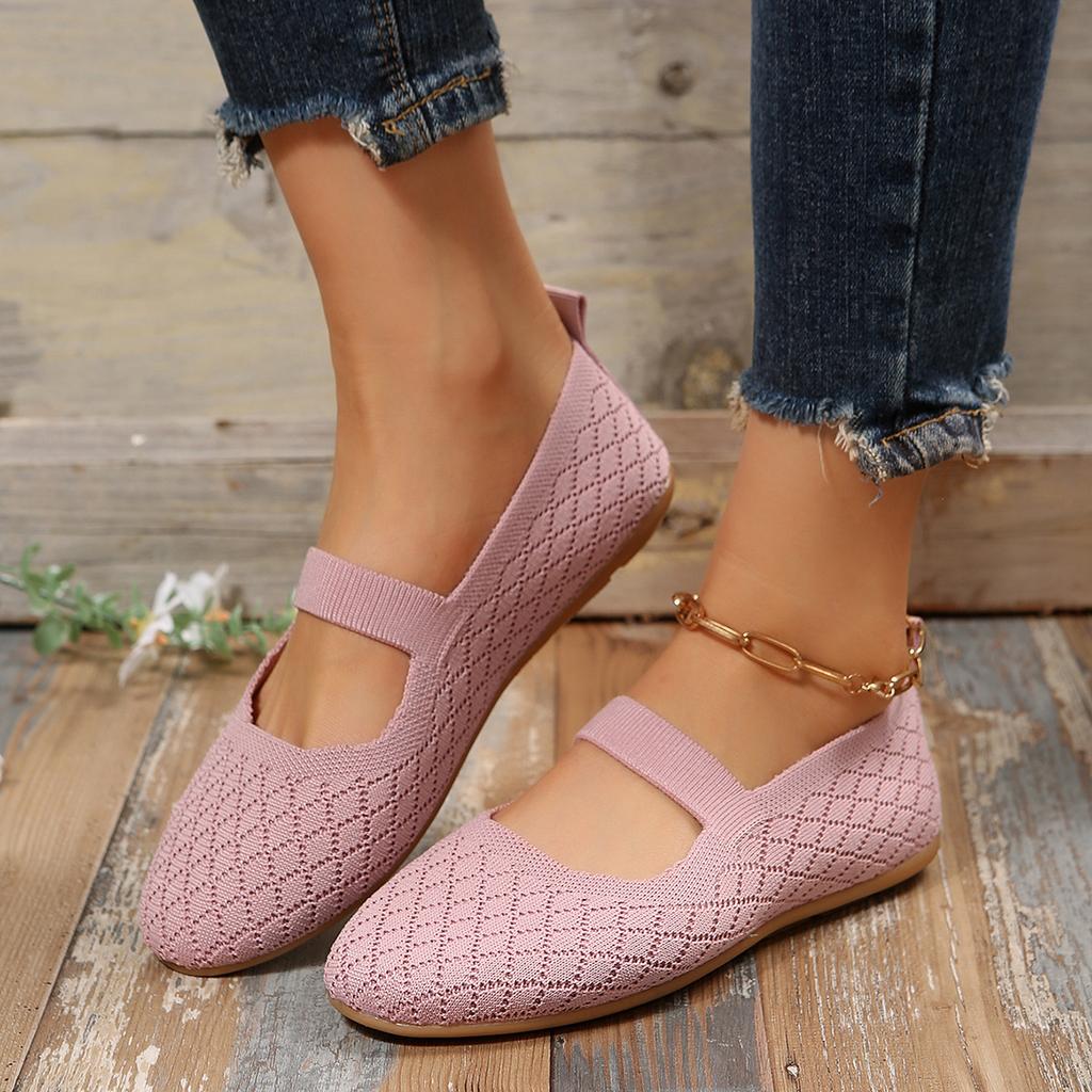 New flat-bottomed printed canvas shoes comfortable round head fashion casual shoes