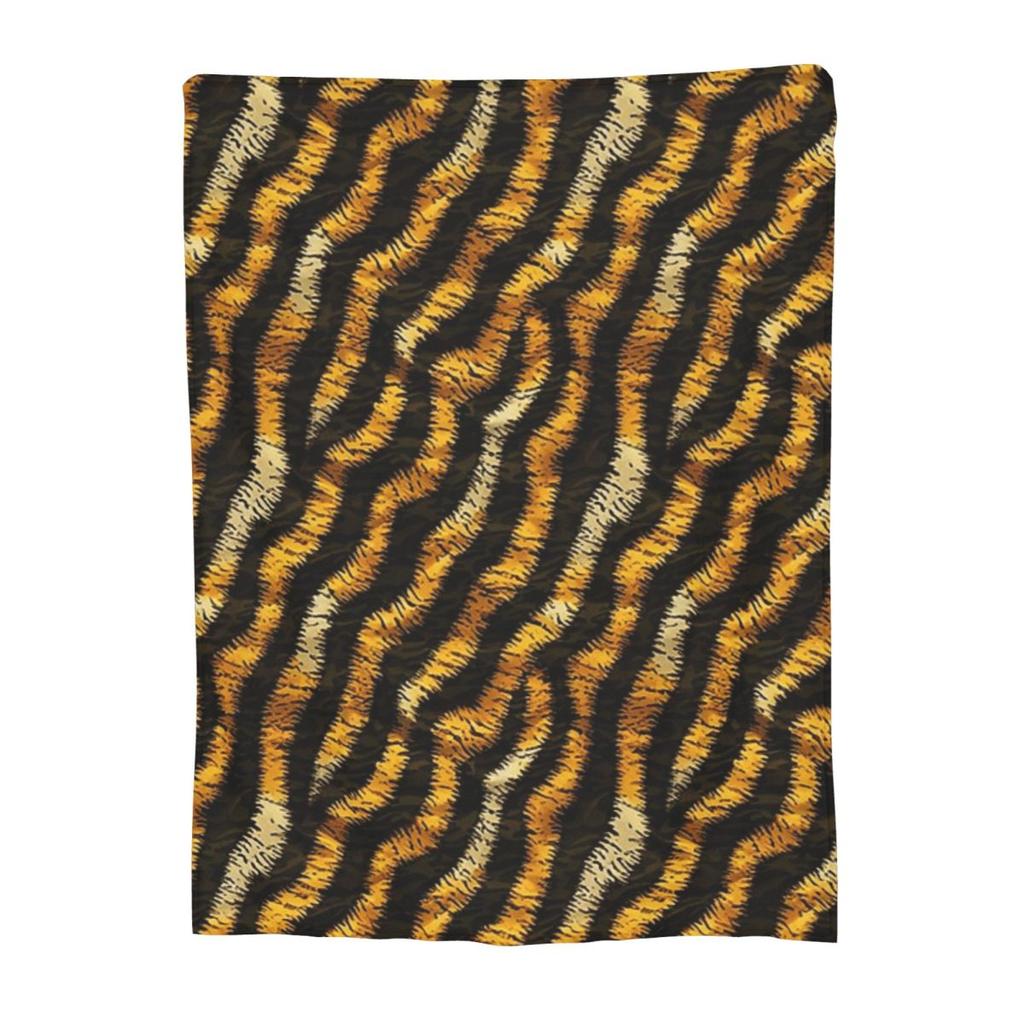 Tiger Stripe Camouflage Military Camo Blanket Fleece Sofa Throw Blanket Breathable for Couch Bedding Throws Bedspread Quilt