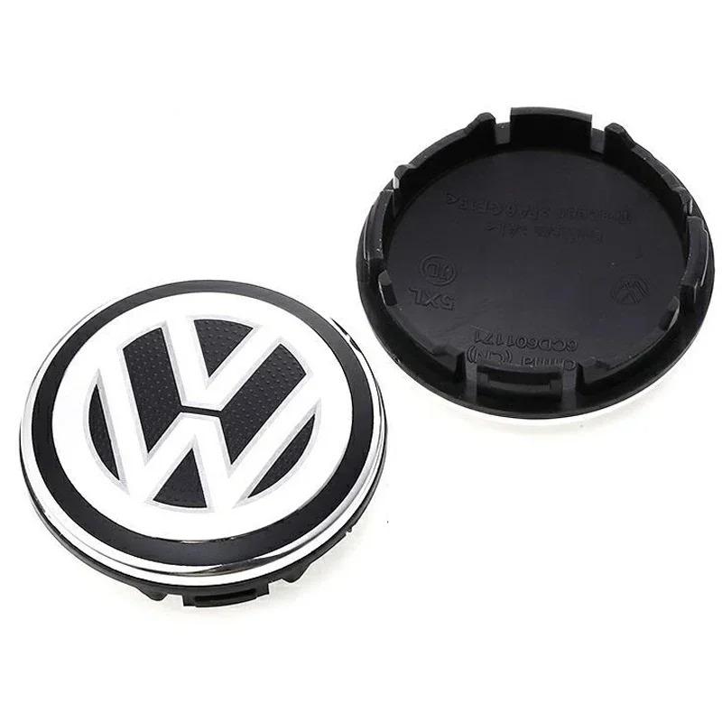 2026 Hot For Volkswagen VW 4pcs 63mm 56mm 65mm 70mm Car Styling Wheel Center Cap Hub Covers Badge Accessories For VW Volkswagen
