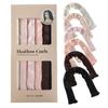 6pcs/Pack Satin Wrapped Heatless Curling Rods No Heat Hair Curlers Rollers Flexi Rods For Women Girls DIY Hair Curling Iron