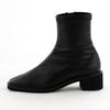 Genuine leather, soft cushioning, lightweight, made in Japan, HIMIKO lightweight sheepskin stretch boots with a sole, 651401, black, size 225.