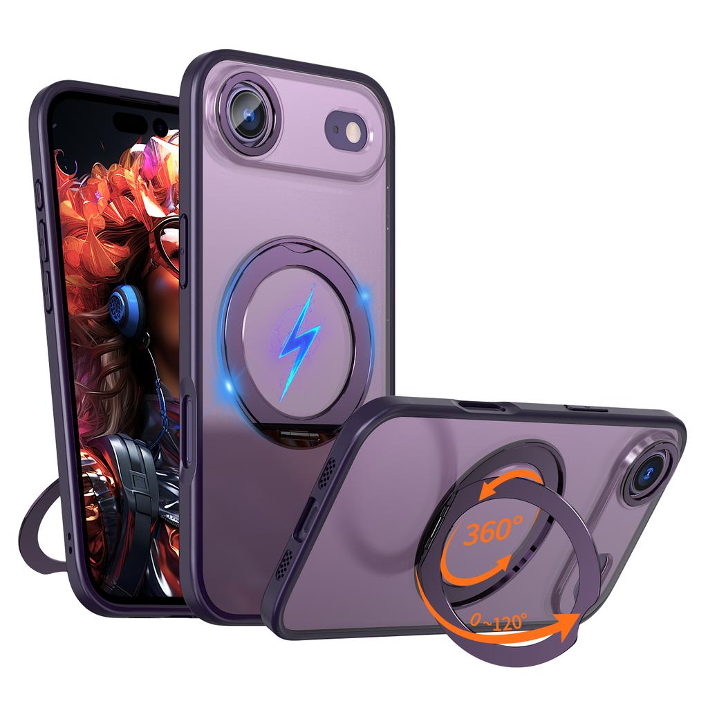 For iPhone Air Case Compatible with MagSafe TPU + Acrylic Kickstand Phone Cover