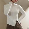 Women's Fall and Winter Half-high Neck Bottoming Padded Long-sleeved Tops