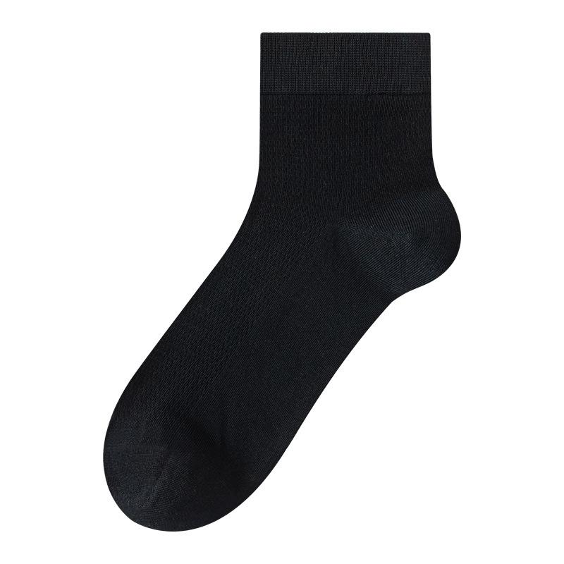 Męskie wiosenno-letnie ultracienkie chłodne siateczkowe oddychające 7A antybakteryjne i antyzapachowe skarpety biznesowe