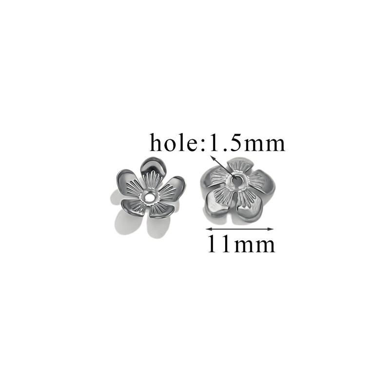 Stainless Steel Petal Bead Caps, Bead Caps with 18k Vacuum Plating, Diy Necklace Bracelet Jewelry
