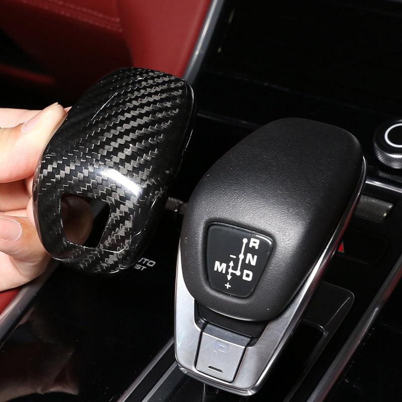 Real Carbon Fiber Car Interior Gear Shift Gear Head Cover Trim For Porsche Panamera 971 2017-2023 Auto Accessories