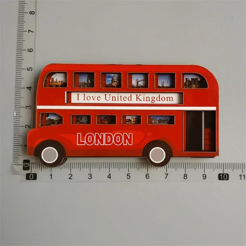 British Fridge Magnets London Bus  Big Ben Manchester Windsor Oxford Bear England Magnetic Fridge Stickers Collection Gifts