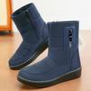 Cotton shoes women's new winter warm thickened thickened warm snow boots large size outdoor comfortable high cotton boots
