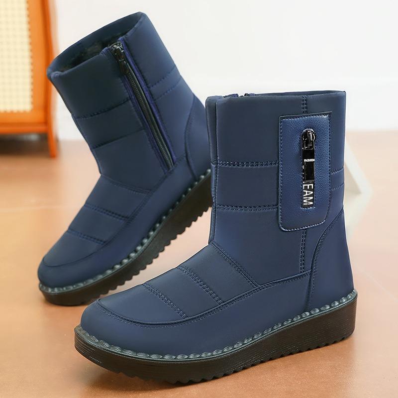 Cotton shoes women's new winter warm thickened thickened warm snow boots large size outdoor comfortable high cotton boots