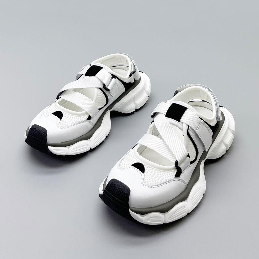 Comfortable Thicksoled Women Shoes Summer New Retro Ladies Casual Slippers Daddy Shoes Sports Sandals Allmatch White Shoes