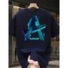 Men's 100% Cotton Graphic T-Shirt - Bold Letter Print, Regular Fit Short Sleeve Summer Tee, Machine Washable Casual Top