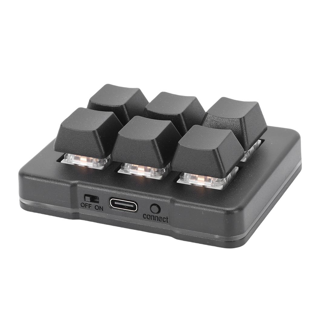 USB Wired 6 Key Keyboard Customize NaMacro Programmable 6 Key Mechanical Keypad for PC Video Game