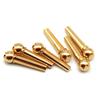 6Pcs Guitar Strings Nail Metal Acoustic Guitar Bridge Pins Brass Fixed Cone Pins String Nut Nails for Guitar Parts Replacement