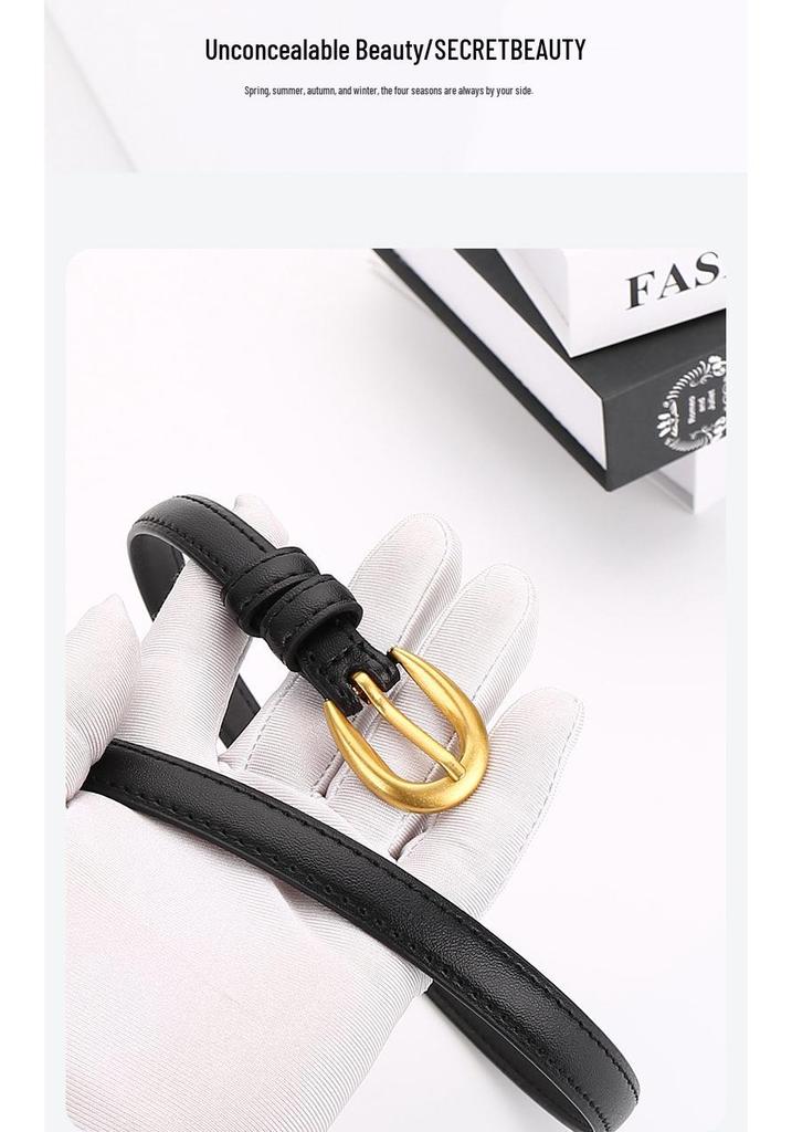 Women's Genuine Leather Dress Waist Belt - Versatile, High-End Fashion Accessory