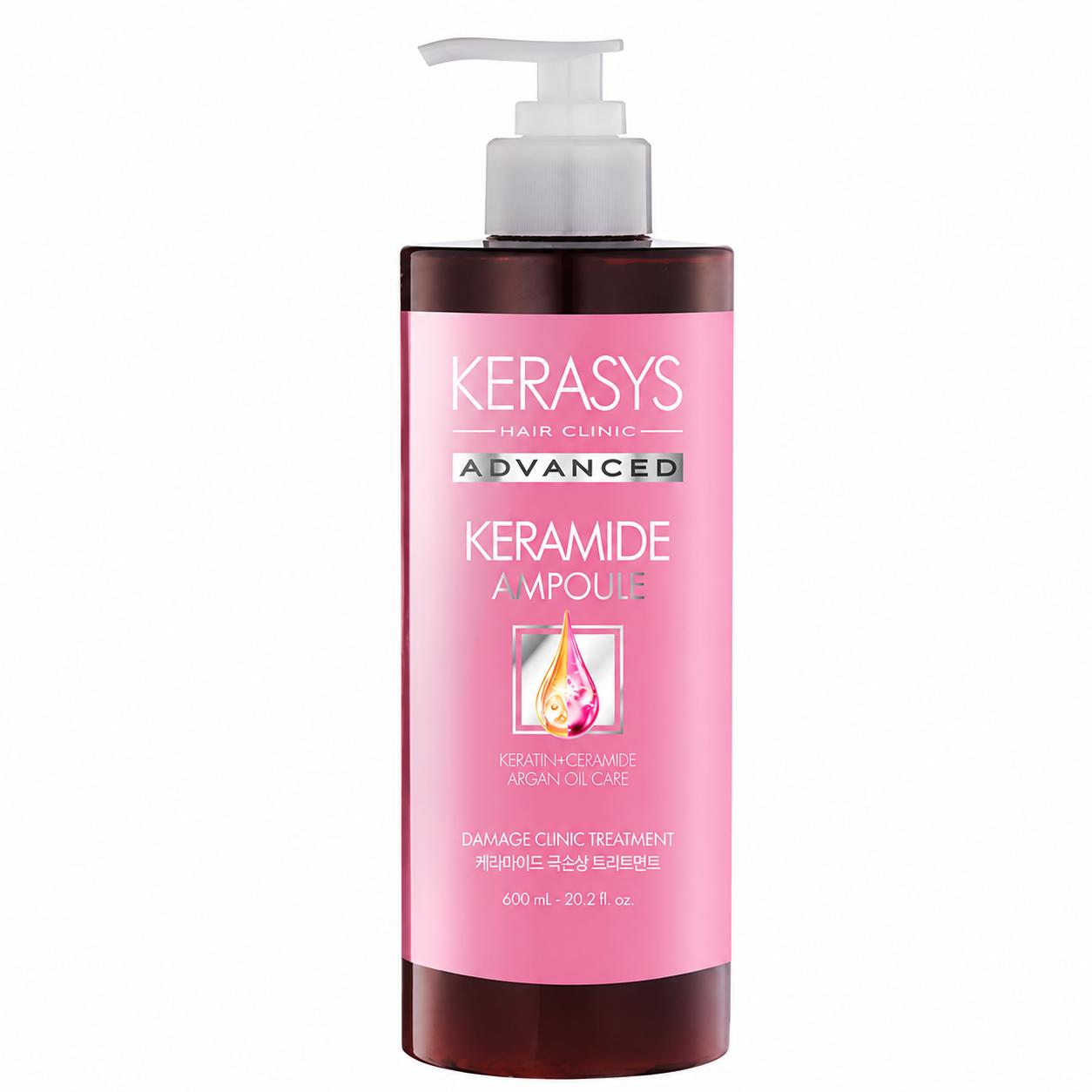 Kerasys Ceramide Extreme Damage Clinic Treatment 600ml – Intensive Repair & Deep Moisturizing Hair Treatment