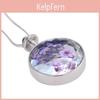 European Style Jewelry Geometric Pendant Necklace With Dried Flowers For Gift Giving