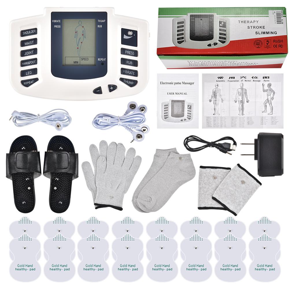 Professional EMS Tens Muscle Stimulator Portable Electric Body Massager Microcurrents Low Frequency Relaxing Physiotherapy