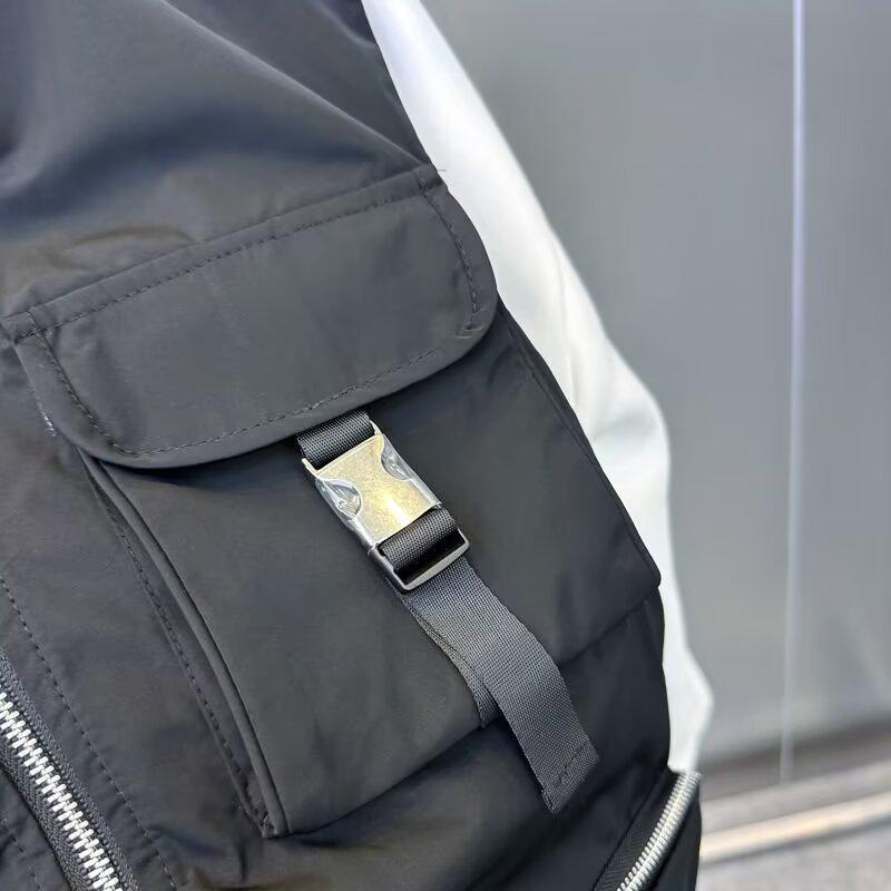 Men's Quick-Dry Multi-Pocket Hooded Vest - Solid Color, Casual, Sleeveless Gilet for Autumn Trends