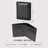 High-end woven wallet generation RFID medium and long loose-leaf wallet leather black hand bag