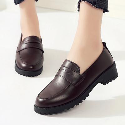 Zapatos de Moda para Mujer 2024 Alta Calidad Slip-on Zapatos de Salón para Mujer Otoño Punta Redonda Suela Suave Sólida Mocasines Casuales Cómodos de Tacón Bajo