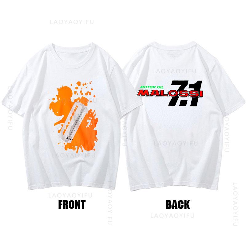 Gorąca Sprzedaż Nowa Moda Motyw Malossi 100%Bawełna Letnia Odzież Uliczna Krótki Rękaw T-Shirt Y2k Śmieszna Koszulka Unisex Graficzna Siłownia