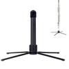 Portable, Foldable Flute/Piccolo Stand - 4-Leg Metal Base Flute Stand (Color Box Packaging)
