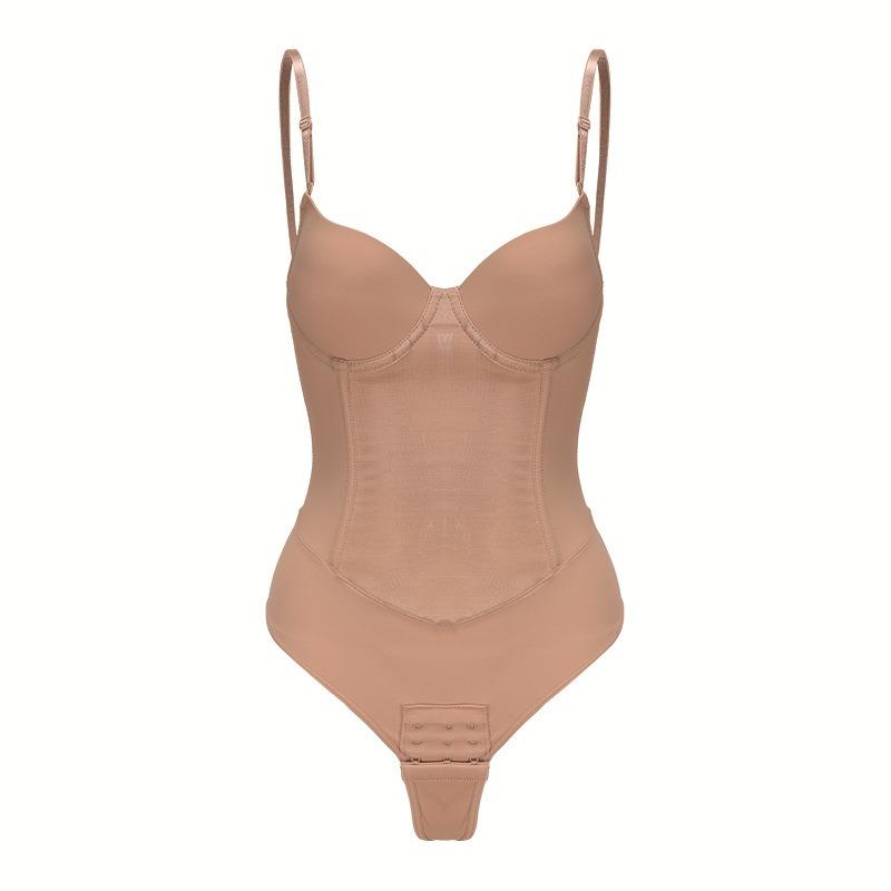 Women Corset Shapewear Bodysuit With Underwire Steel Bones Tummy Control Butt Lifting
