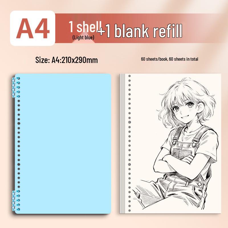 Morandi Detachable Student Sketchbook - Thick, Comfortable, Colorful Art Drawing Pad
