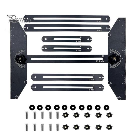 Trappetrinnmalverktøy Høy nøyaktig Justerbar Enkel å bruke bærbar trappetrinnmåler med vinkelmålemerke