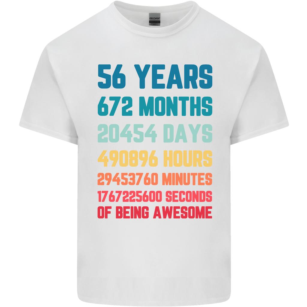 56th Birthday 56 Year Old Unisexs Light Cotton TShirt