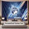 Custom Name Text Tapestry Leeds Rhinos Personalized Polyester Wall Tapestry For Bedroom And Room