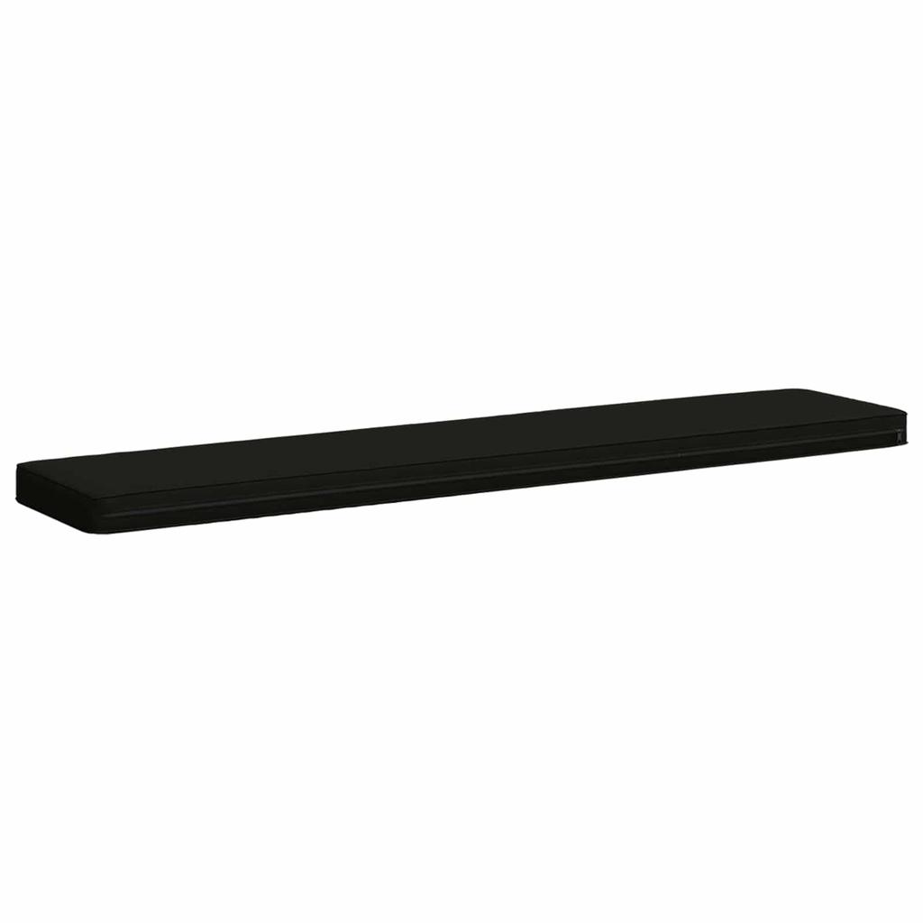 2 piece Bench Cushions VUGHT 2 pcs 100percent  Polyester Black