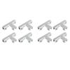 Lot de 4 Serre-joints en T Multifonctionnels Connecteurs en Aluminium Serre-plants Réglables Parfaits Pour Connecter les Séparateurs de Jardinières