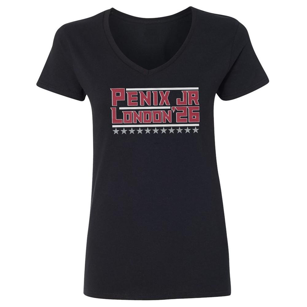 Penix Jr London 2026 - Atlanta Dynamic Duo Tribute Ladies V-Neck Tshirt Unisex T-Shirt M