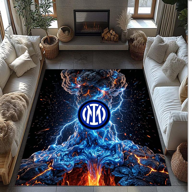 Borussia Dortmund Printed Flannel Area Rug Non Slip Soft Polyester Floor Carpet Indoor Decor Mat for Bedroom Living Room Sofa
