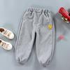 Pantaloni de trening noi cu manșete pentru copii: Pantaloni sport de modă de primăvară/toamnă pentru băieți și fete