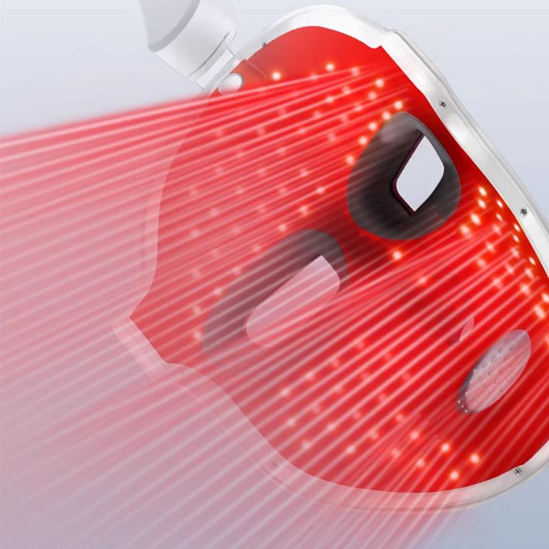 Photon Skin Rejuvenation Instrument, Face Mask Beauty Instrument, Household Led Red and Blue Face Row Light, Seven-color Photon Mask