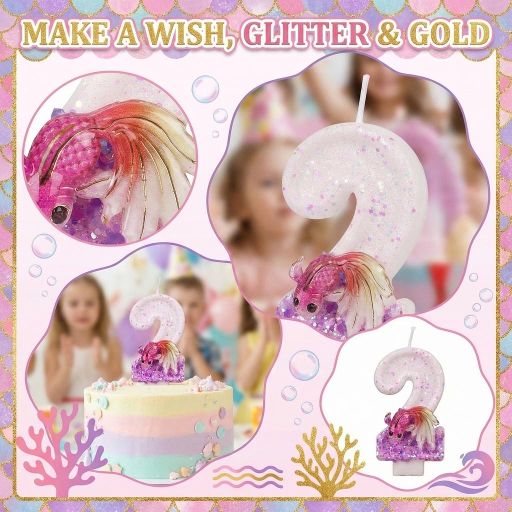 Fashion Cartoon Creative Birthday Candles Party Digital Candles