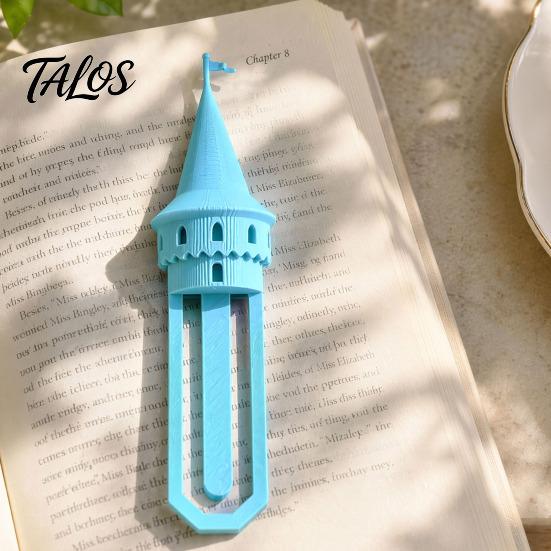 Tower Shaped Bookmark Castle Paper Clip Bookmark, 3D Printed Cute Book Page Fairy Tale Markers for Reading, Fantasy Medieval Paperclip Students