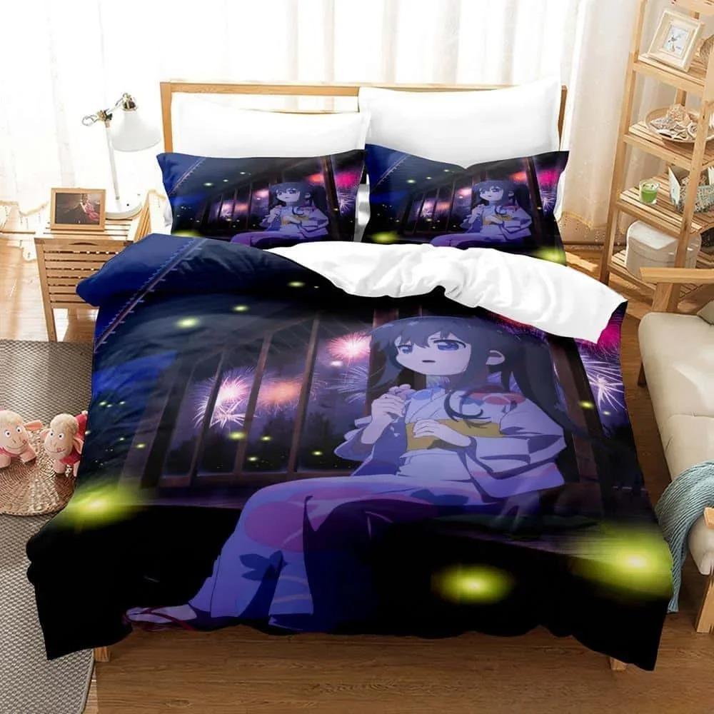 Andningsbart Mysigt Anime Wataten En Ängel Föll Ner Till Mig Storlek Säng Vuxen Barn Sovrum Set Enkel Tvilling Full Queen King Täcke