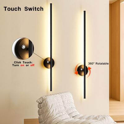 Indoor LED Touch Switch Wall Lamps for Bedroom Living Room AC85-265V LED Wall Lights Wall Sconce Interior Lighting AC85-265V