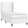 3128878 vidaXL Lit à sommier tapissier avec matelas Blanc 80x200 cm Similicuir