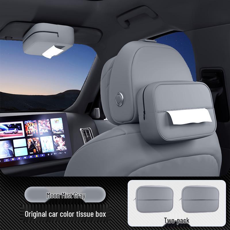 Tiefblau S07 Auto-Taschentuchbox: Passend für 26 Modelle, Hängendes Design für die Rückenlehne am Sitz für Autoinnenräume.