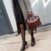 Hochwertige lässige Tragetaschen Vintage Schulter große Kapazität Damenmode Ledertaschen