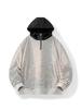 Men's Japanese Retro Striped Heavyweight Long-Sleeve Hoodie - Versatile Casual Spring Base Layer Shirt