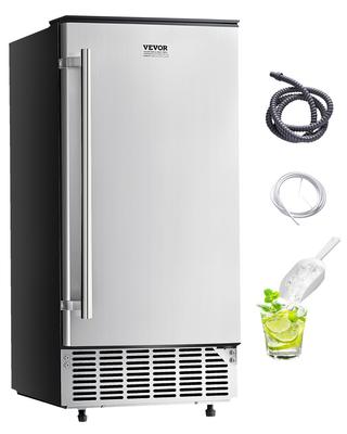 VEVOR Undercounter Built-in Ice Maker, 80 Lbs/Day Under Counter Ice Maker Machine with Reversible Door Stainless Steel