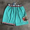 Men Women Basketball Shorts Cotton Blend Sportswear NBA Teams Knicks Spurs Hornets Nets Clippers Grizzlies Lakers