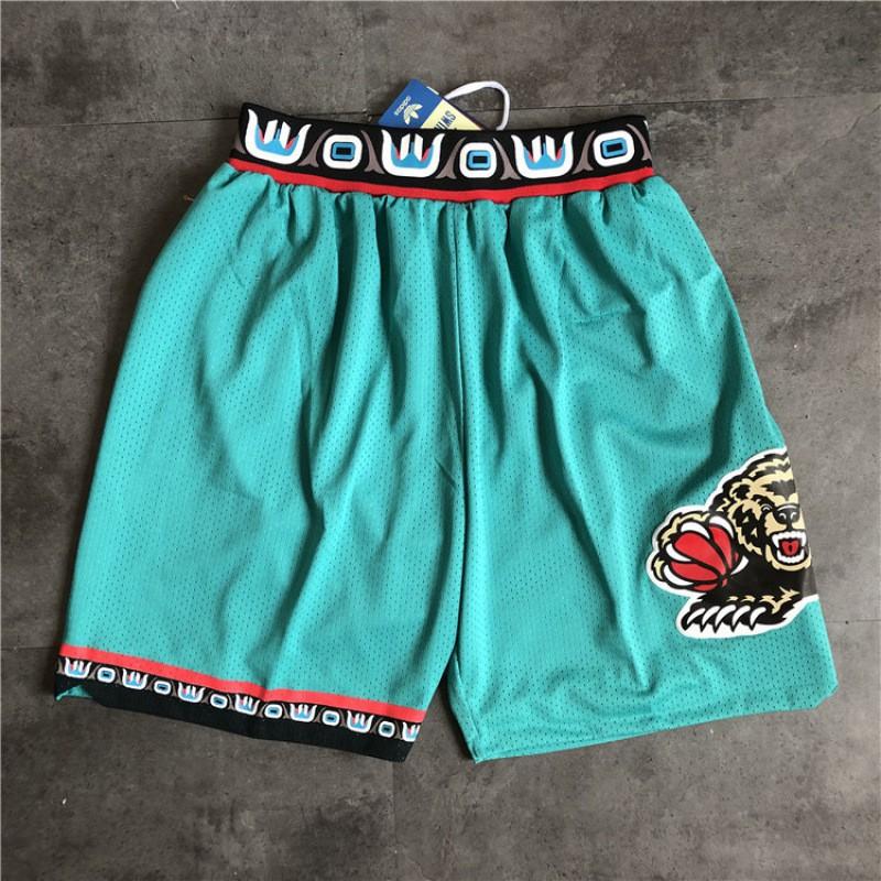 Men Women Basketball Shorts Cotton Blend Sportswear NBA Teams Knicks Spurs Hornets Nets Clippers Grizzlies Lakers