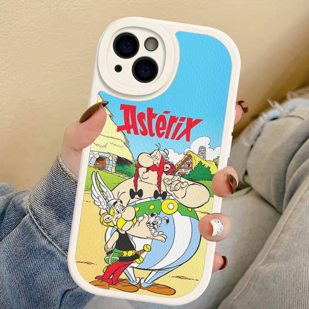 

A-Asterix Et O-Obelix M-Manga Phone Case For IPhone 16 15 14 13 12 11 Pro Max Plus Leather Cover iPhone 14 pro