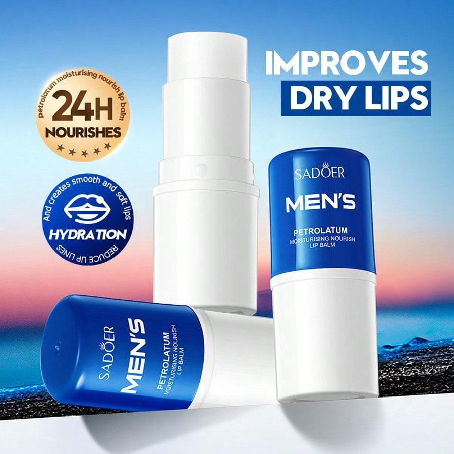 1PC Men's Moisturizing And Nourishing Lip Balm,And Creates Smooth And Soft Lips,Improves Dry Lips An